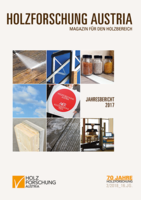 Cover of the annual report of Holzforschung Austria 2016.