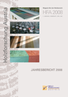 Cover of the annual report of Holzforschung Austria 2008.