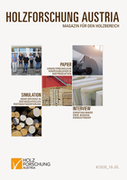 Cover des Magazins für den Holzbereich der Holzforschung Austria 4 2020.