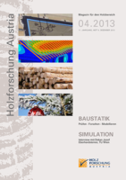 Cover of the magazine for the wood sector of Holzforschung Austria 4 2013.