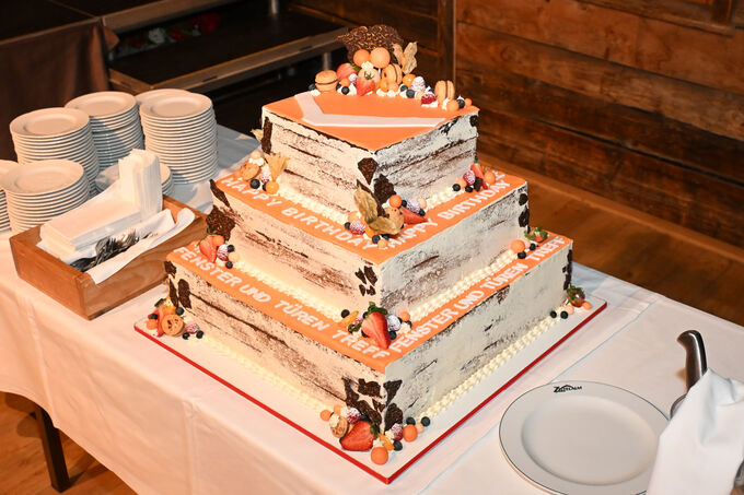 Torte zum 25. Jubiläum der Veranstaltung.