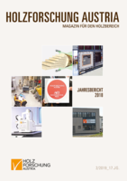 Cover of the annual report of Holzforschung Austria 2017.