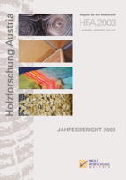 Cover of the annual report of Holzforschung Austria 2003.