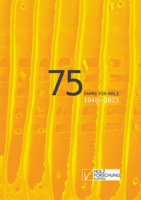 Cover of the commemorative publication 75 years of Holzforschung Austria.