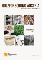 Cover of the annual report of Holzforschung Austria 2022.
