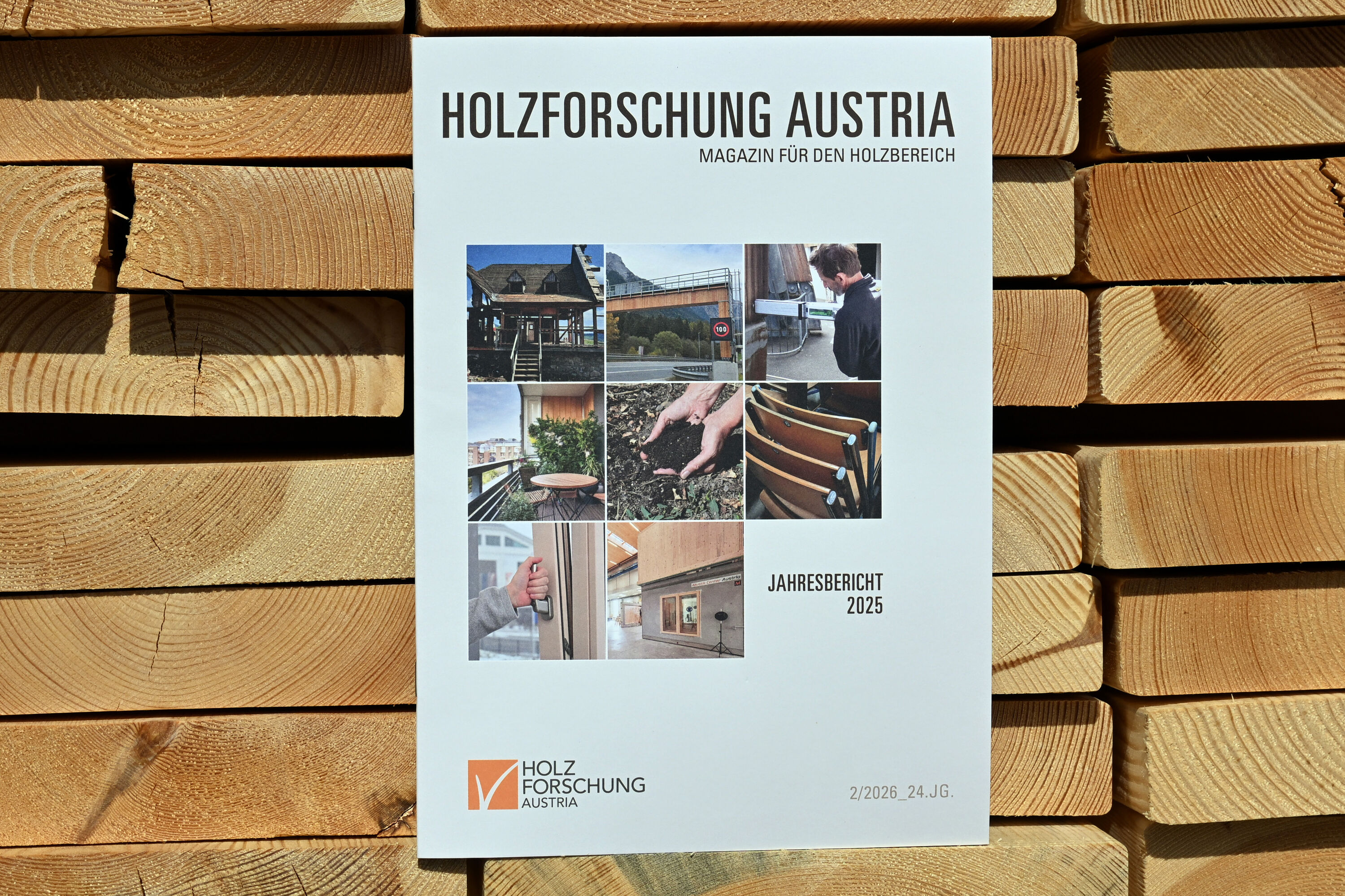 Jahresbericht 2025 der Holzforschung Austria.