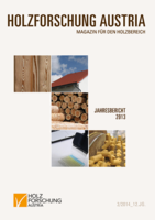 Cover of the annual report of Holzforschung Austria 2013.
