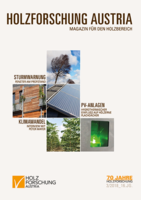 Cover of the magazine for the wood sector of Holzforschung Austria 3 2018.