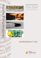 Cover of the annual report of Holzforschung Austria 2004.